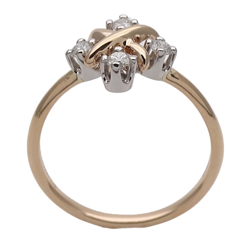 Tiffany & Co Ring Diamond Jean Schlumberger Pink Gold Platinum Polished — view 3