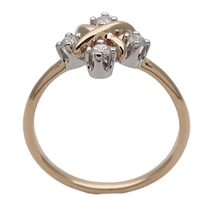 Tiffany & Co Ring Diamond Jean Schlumberger Pink Gold Platinum Polished — view 3