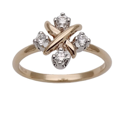 Tiffany & Co Ring Diamond Jean Schlumberger Pink Gold Platinum Polished — view 2