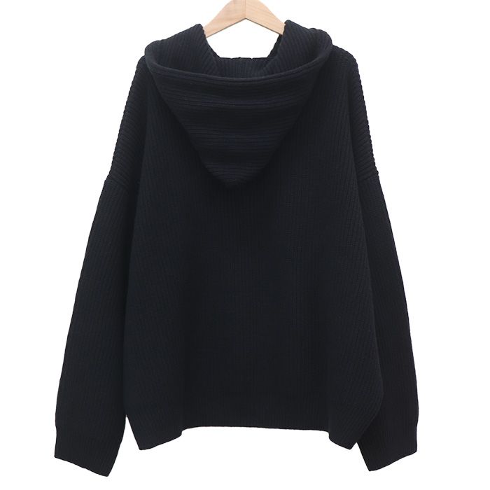 Celine Chain Hooded Sweater Black — view 2