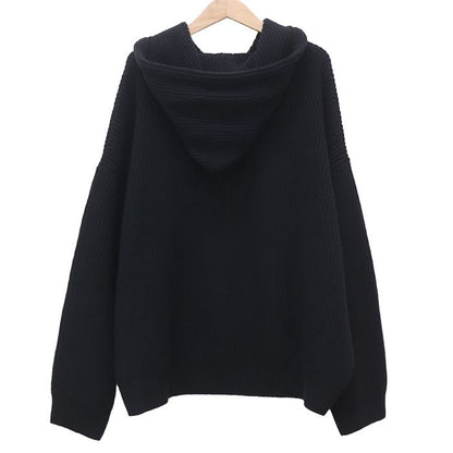 Celine Chain Hooded Sweater Black — view 2