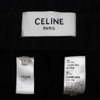 Celine Chain Hooded Sweater Black — view 6
