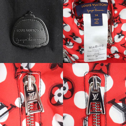 Louis Vuitton Logo LV YK Reversible Bomber Jacket Infinity Dot Rouge Vif Black — view 7