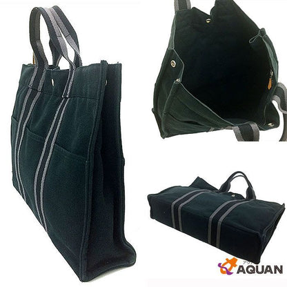 Hermes Fourre Tout MM Tote Canvas Black — view 2