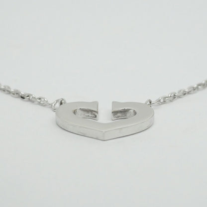 Cartier C Heart Necklace 18k WG 750 Regular Box Small Items Polished Finished — view 3
