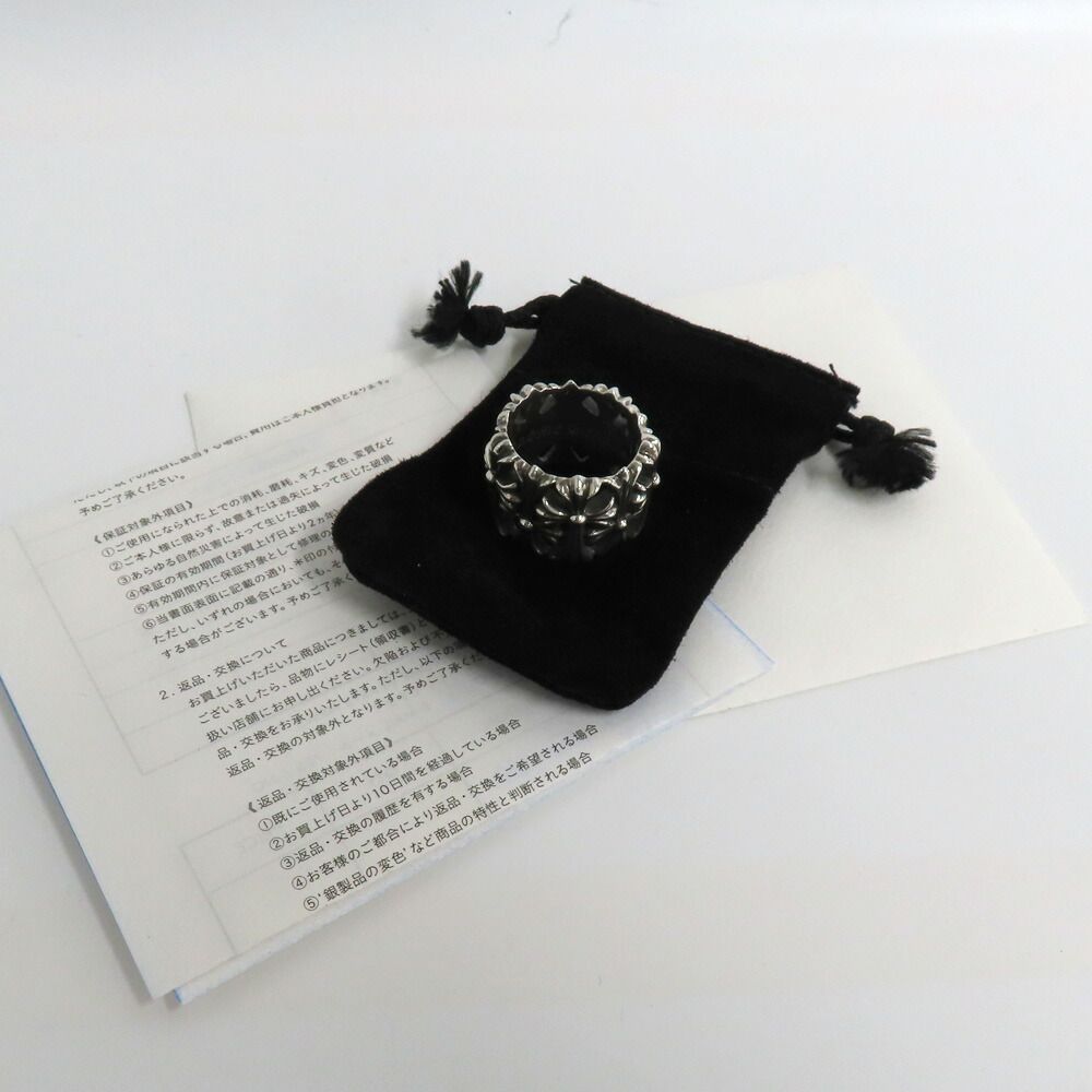 Chrome Hearts Ring Cemetery Cross 925 Sterling Silver with Invoice — view 9