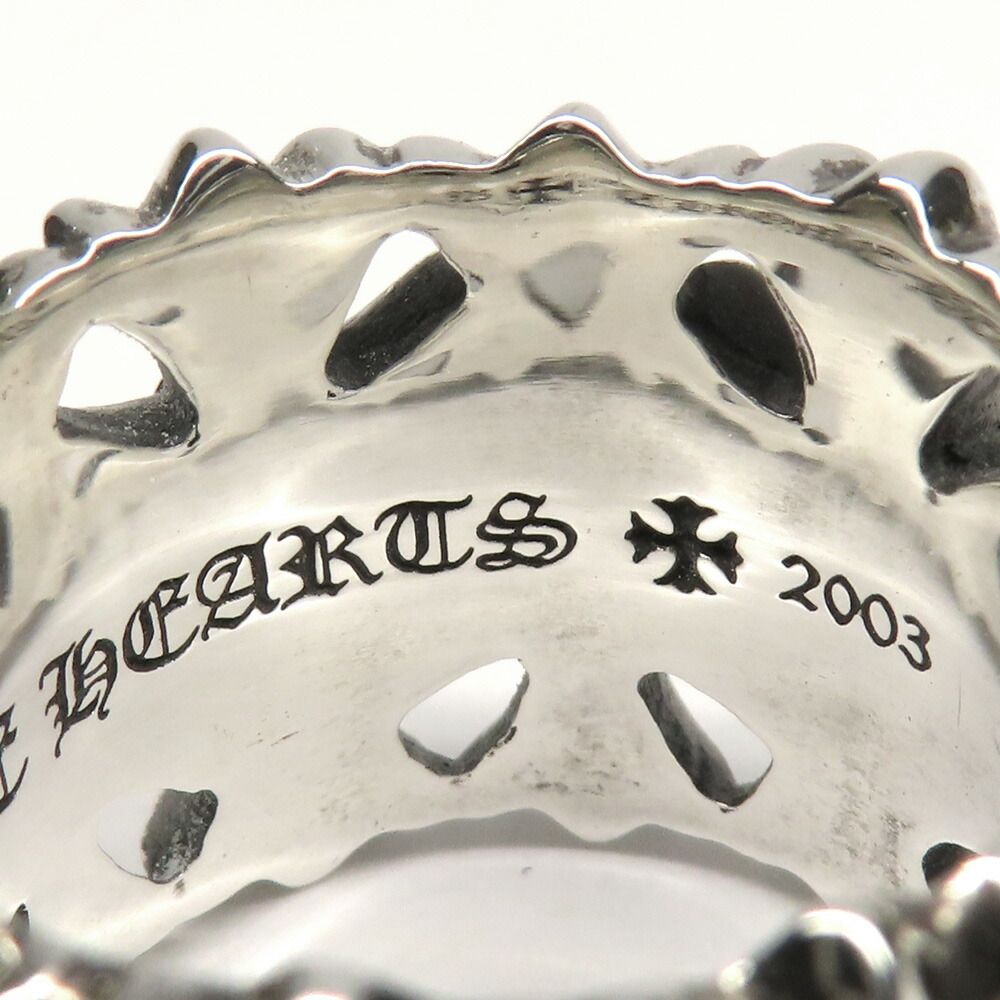 Chrome Hearts Ring Cemetery Cross 925 Sterling Silver with Invoice — view 7