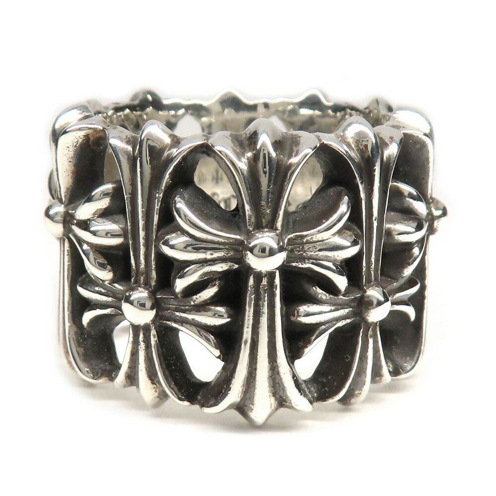 Chrome Hearts Ring Cemetery Cross 925 Sterling Silver with Invoice — view 4