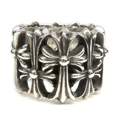 Chrome Hearts Ring Cemetery Cross 925 Sterling Silver with Invoice — view 4