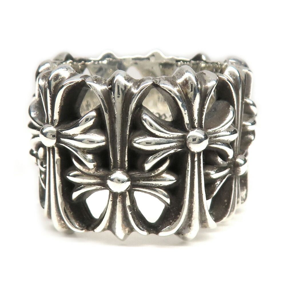 Chrome Hearts Ring Cemetery Cross 925 Sterling Silver with Invoice — view 3