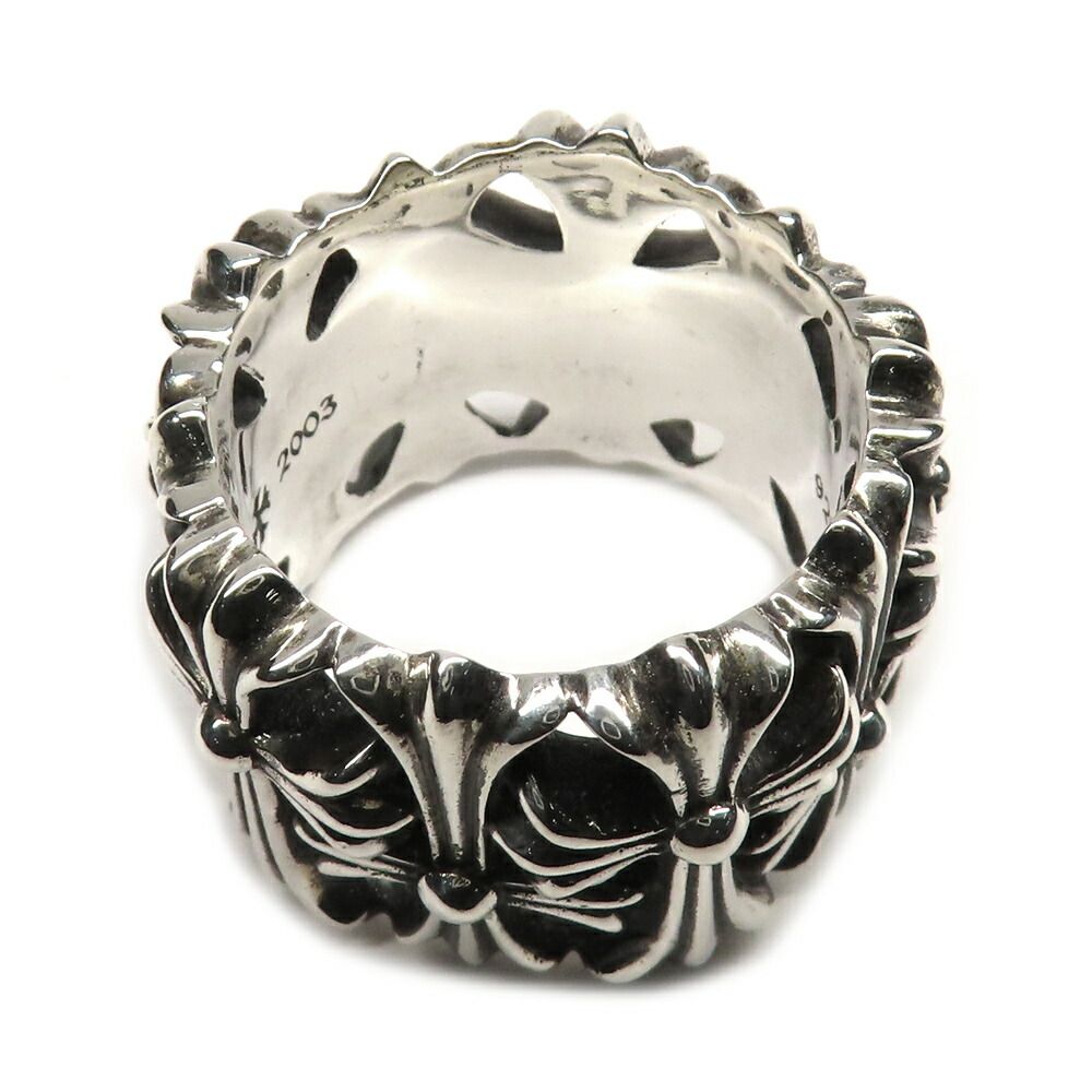 Chrome Hearts Ring Cemetery Cross 925 Sterling Silver with Invoice — view 5