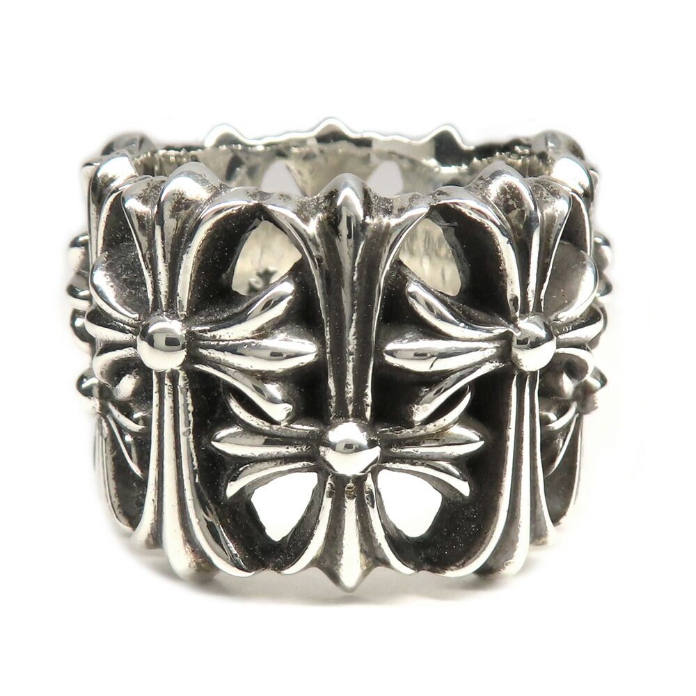 Chrome Hearts Ring Cemetery Cross 925 Sterling Silver with Invoice — view 2