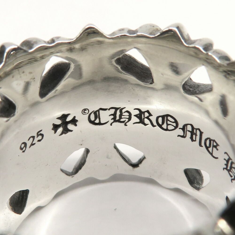 Chrome Hearts Ring Cemetery Cross 925 Sterling Silver with Invoice — view 6