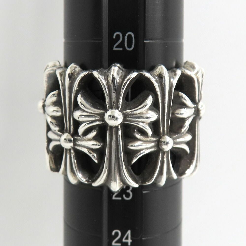 Chrome Hearts Ring Cemetery Cross 925 Sterling Silver with Invoice — view 8