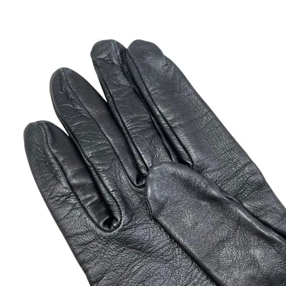 Hermes Gloves Kelly Cadena 7 Sizes Leather Black Silver — view 8