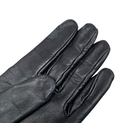 Hermes Gloves Kelly Cadena 7 Sizes Leather Black Silver — view 4
