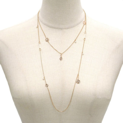 Hermes Necklace Exlibris Long 18k Pink Gold Diamond Polished — view 3