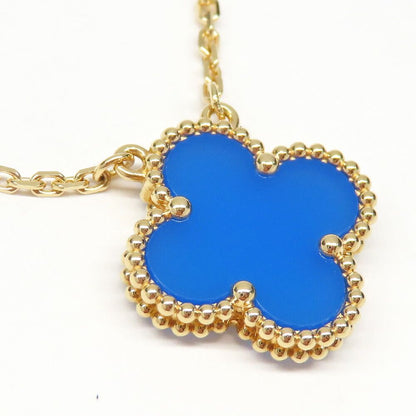 Van Cleef & Arpels Vintage Alhambra Pendant Blue Agede — view 3