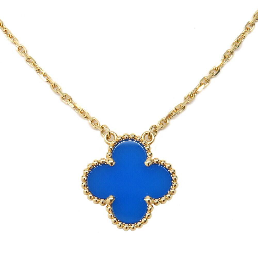 Van Cleef & Arpels Vintage Alhambra Pendant Blue Agede
