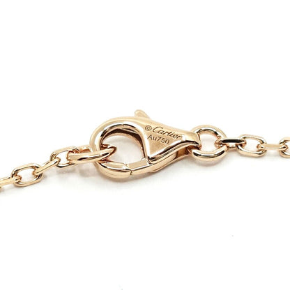 Cartier 18k Yellow Gold WG PG Trinity 3 Colors Diamond Necklace — view 8