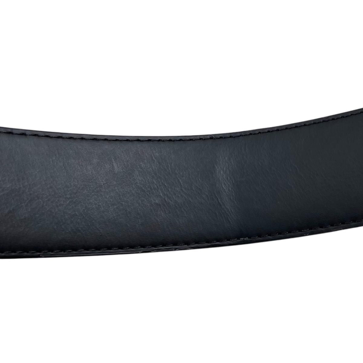 Louis Vuitton Belt LV Initial 40 mm Reversible Monogram Eclipse Black — view 8