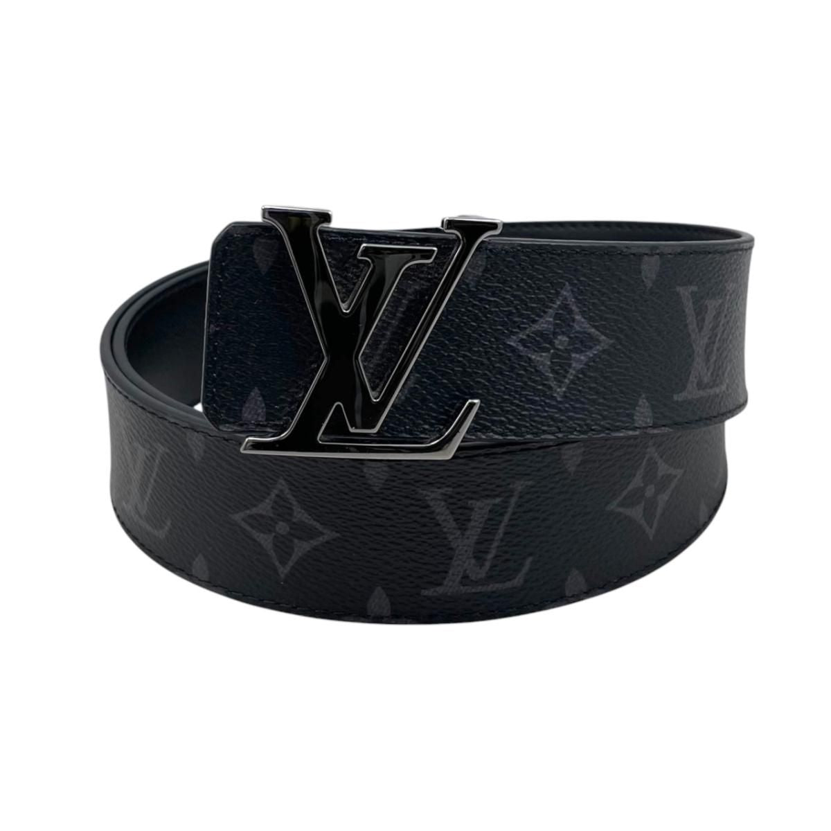 Louis Vuitton Belt LV Initial 40 mm Reversible Monogram Eclipse Black