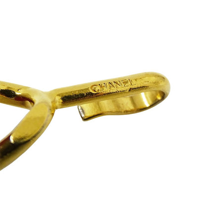 Chanel Belt Chain Leather Red Gold CC Logo — view 4