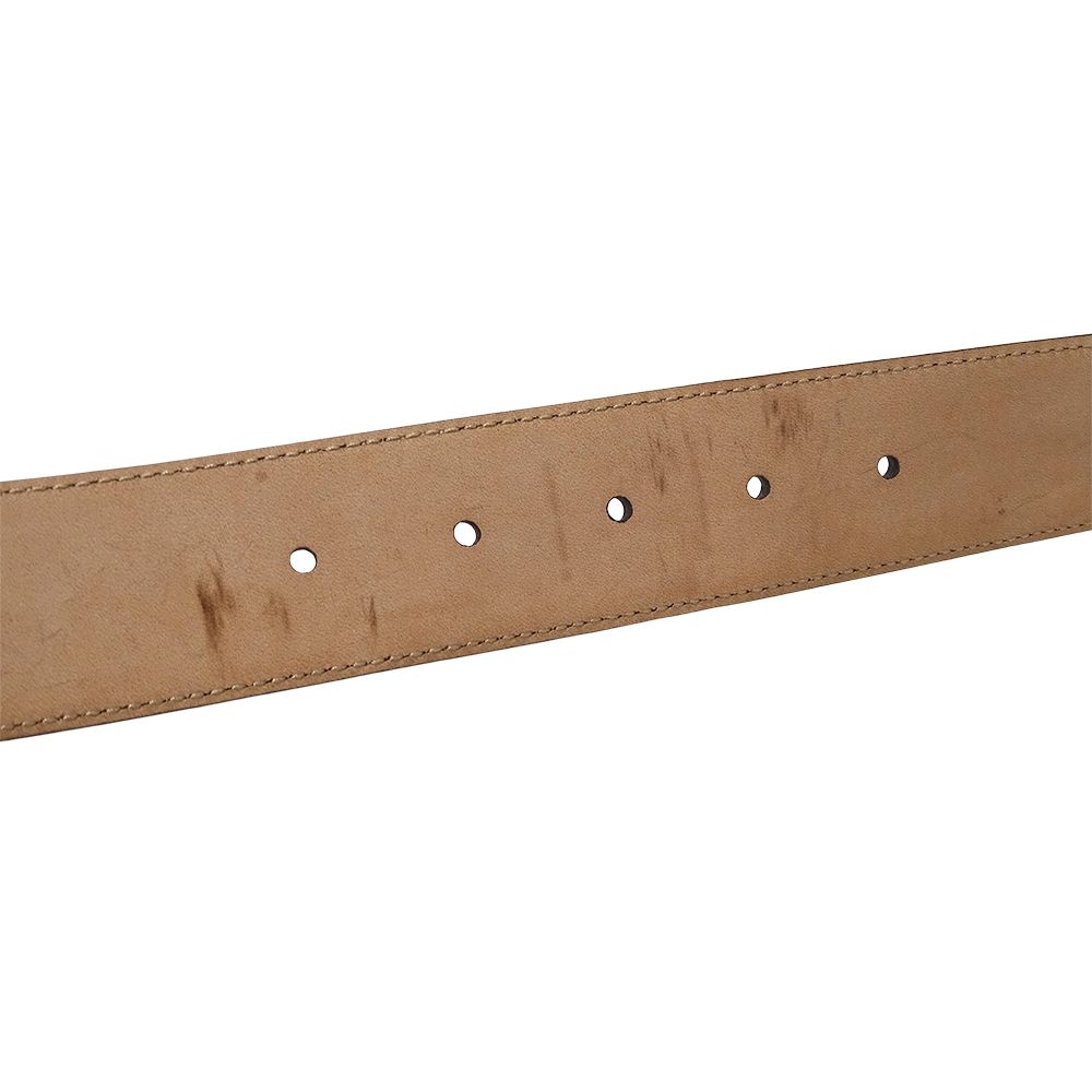 Gucci Belt Interlocking Guccissima Leather White — view 8