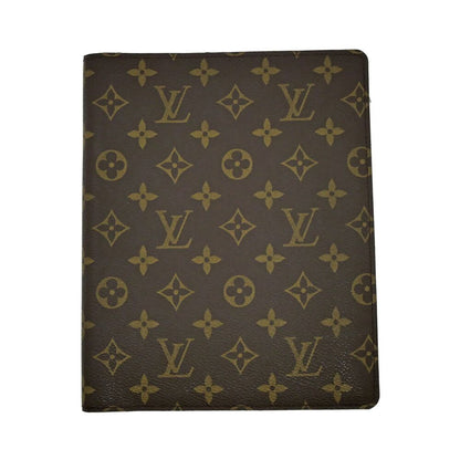 Louis Vuitton Agenda Bureau Monogram Brown Leather Notebook Cover a