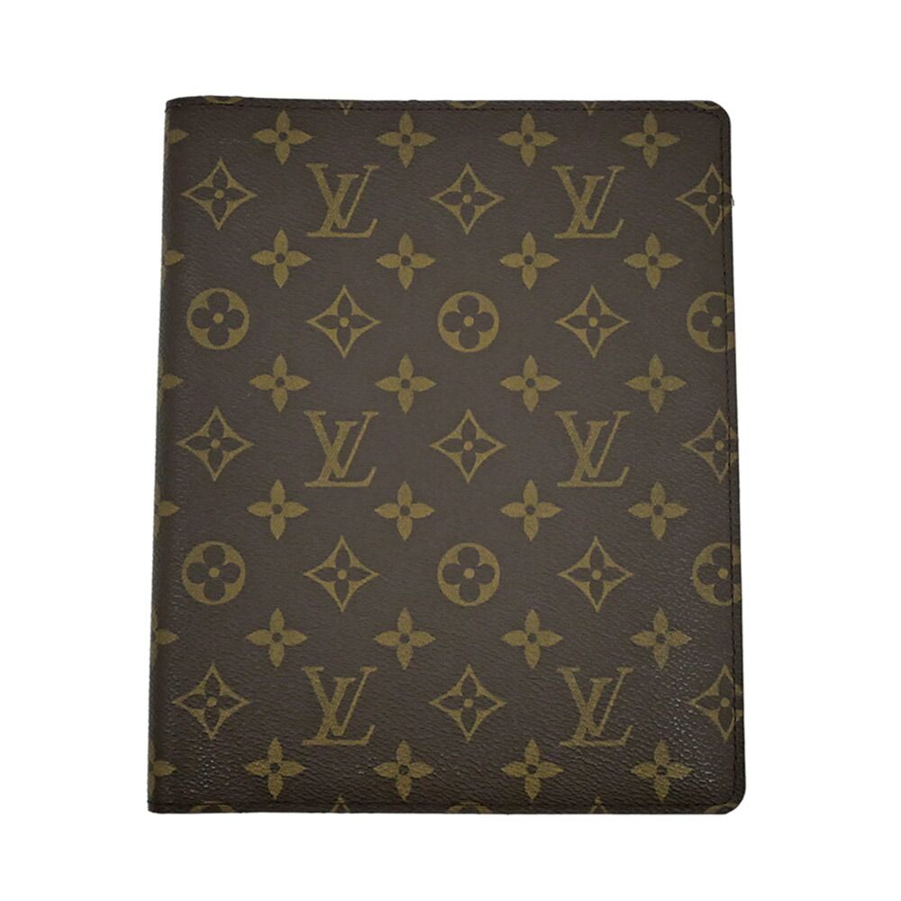 Louis Vuitton Agenda Bureau Monogram Brown Leather Notebook Cover a — view 2