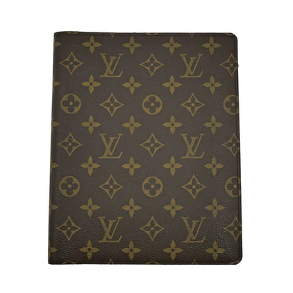 Louis Vuitton Agenda Bureau Monogram Brown Leather Notebook Cover a — view 2