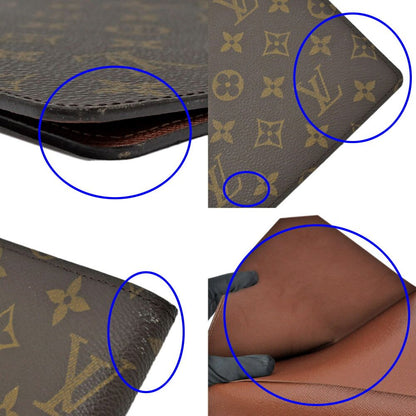 Louis Vuitton Agenda Bureau Monogram Brown Leather Notebook Cover a — view 9