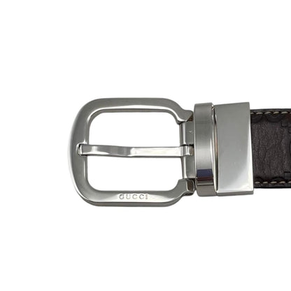 Gucci Belt Shi Marais the Logo Brown Silver — view 3
