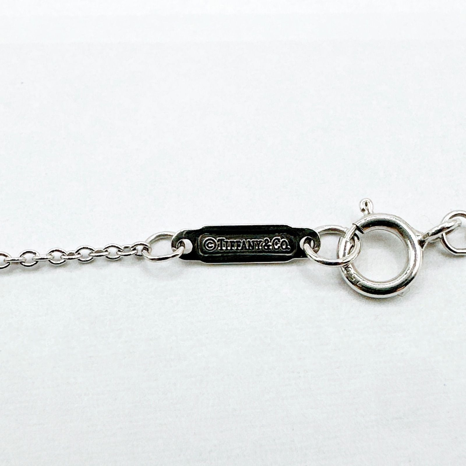 Tiffany & Co Pearl Diamond White Gold Necklace 41 cm — view 4
