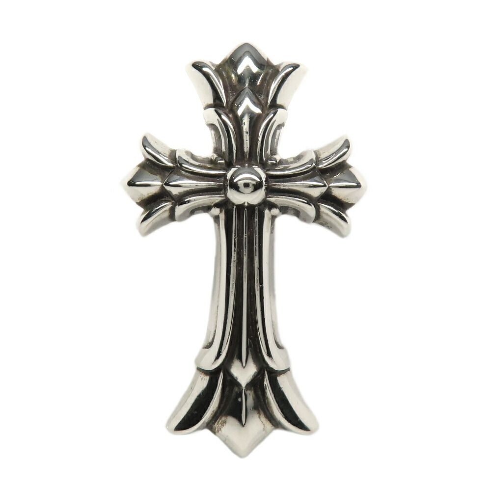 Chrome Hearts Pendant Small Double CH Cross 925 Sterling Silver