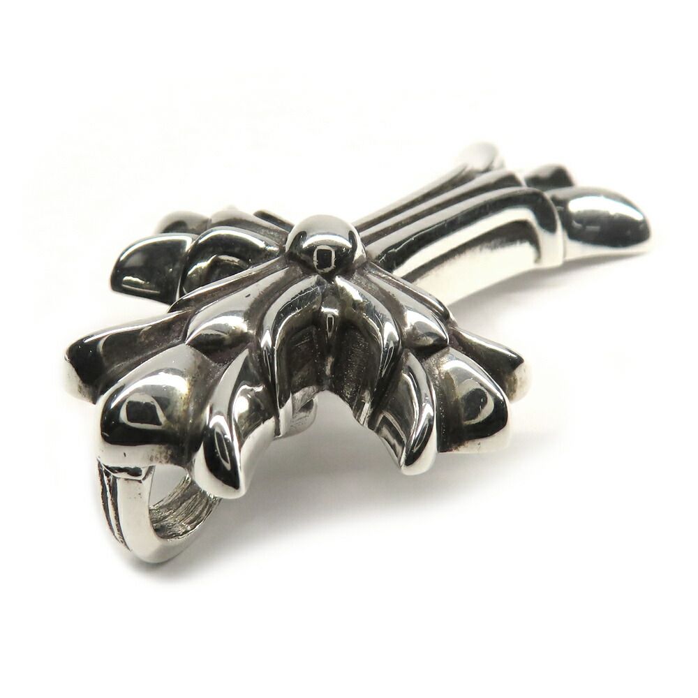 Chrome Hearts Pendant Small Double CH Cross 925 Sterling Silver — view 4