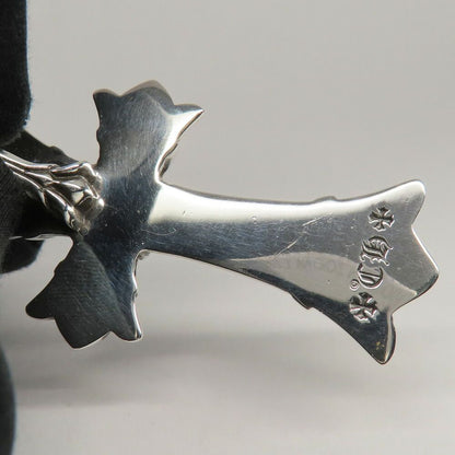 Chrome Hearts Pendant Small Double CH Cross 925 Sterling Silver — view 6