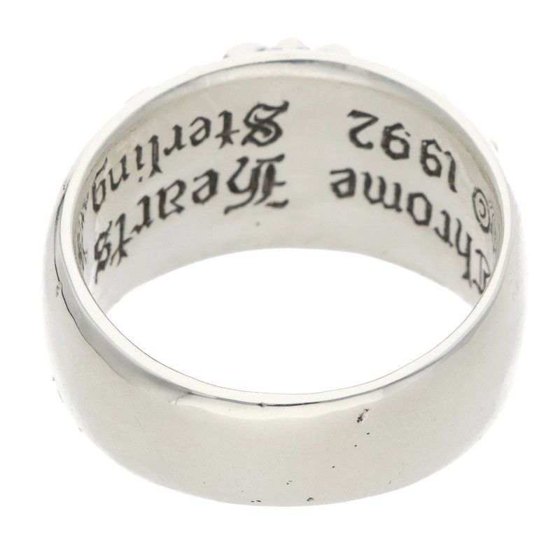 Chrome Hearts Flrl Crs Floral Cross Silver Ring — view 2