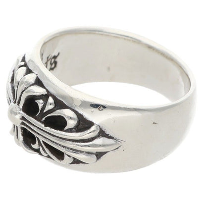 Chrome Hearts Flrl Crs Floral Cross Silver Ring — view 5