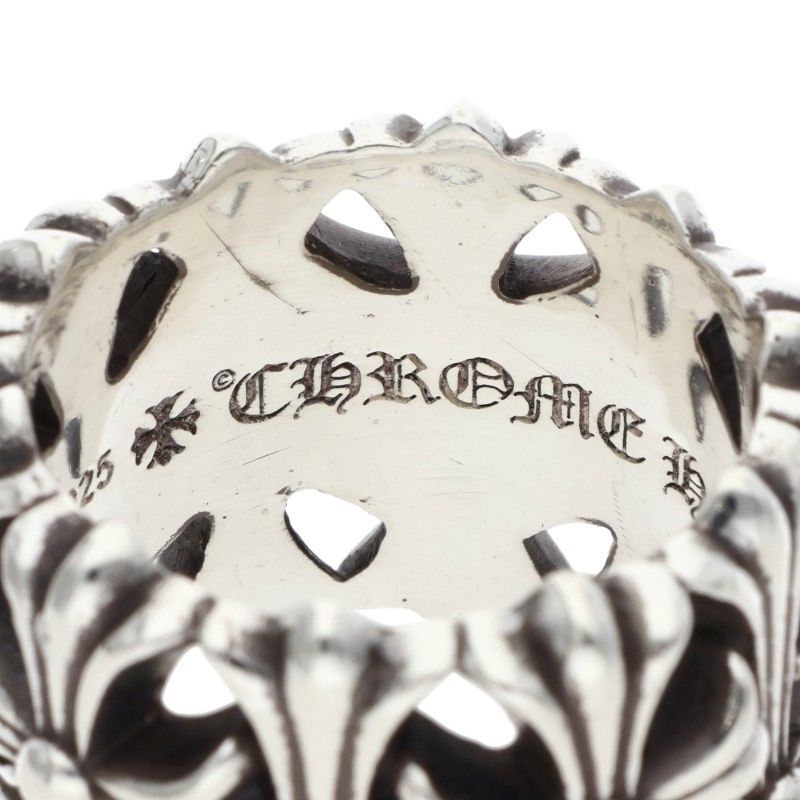 Chrome Hearts Cemetery Cross Silver Ring — view 3
