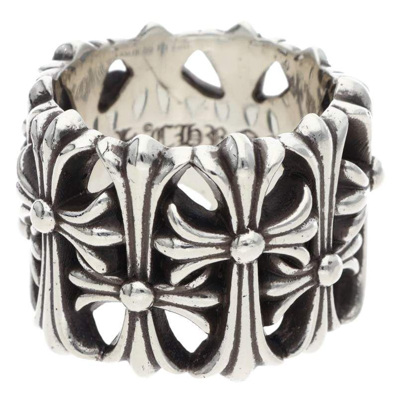 Chrome Hearts Cemetery Cross Silver Ring — view 5