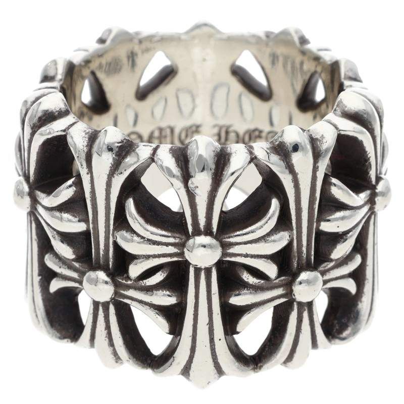 Chrome Hearts Cemetery Cross Silver Ring
