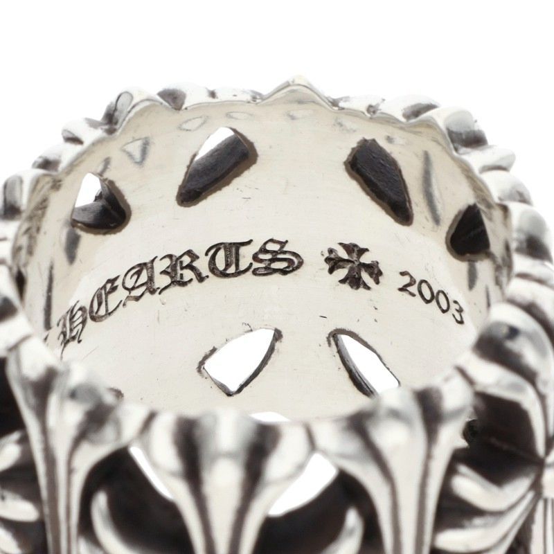 Chrome Hearts Cemetery Cross Silver Ring — view 4