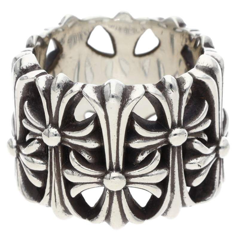 Chrome Hearts Cemetery Cross Silver Ring — view 2