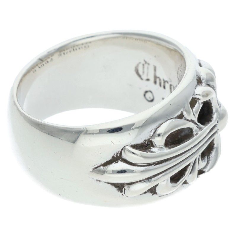 Chrome Hearts Flrl Crs Floral Cross Silver Ring — view 5