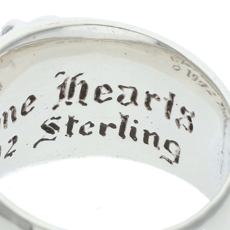 Chrome Hearts Flrl Crs Floral Cross Silver Ring — view 4