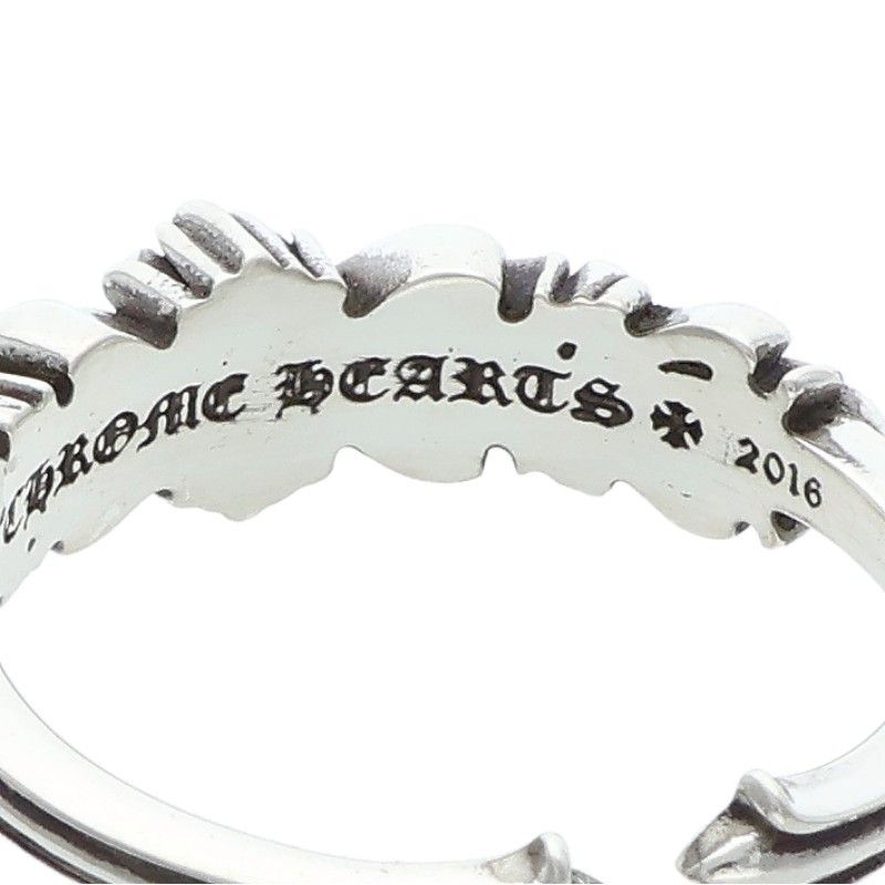 Chrome Hearts Baby Clsc Classic Double Floral Silver Ring — view 4