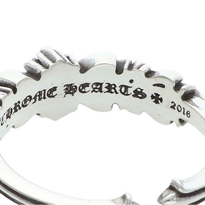 Chrome Hearts Baby Clsc Classic Double Floral Silver Ring — view 4