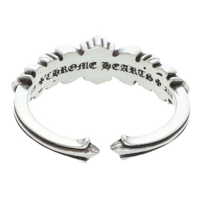 Chrome Hearts Baby Clsc Classic Double Floral Silver Ring — view 2