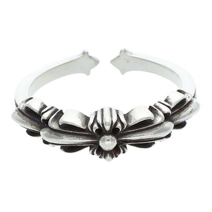 Chrome Hearts Baby Clsc Classic Double Floral Silver Ring